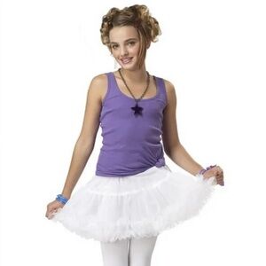 Child ruffled pettiskirt size 10-12 waist 26 inches